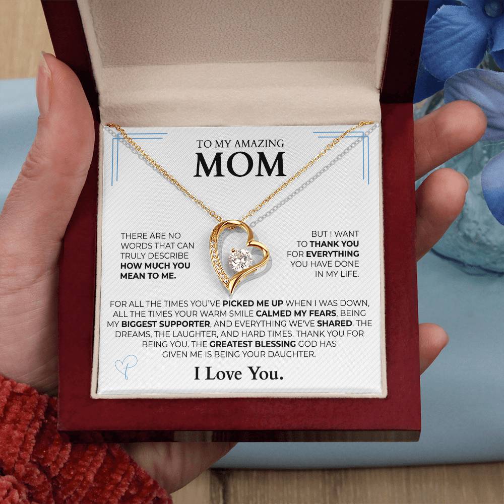 To My Mom - Infinite Love Necklace